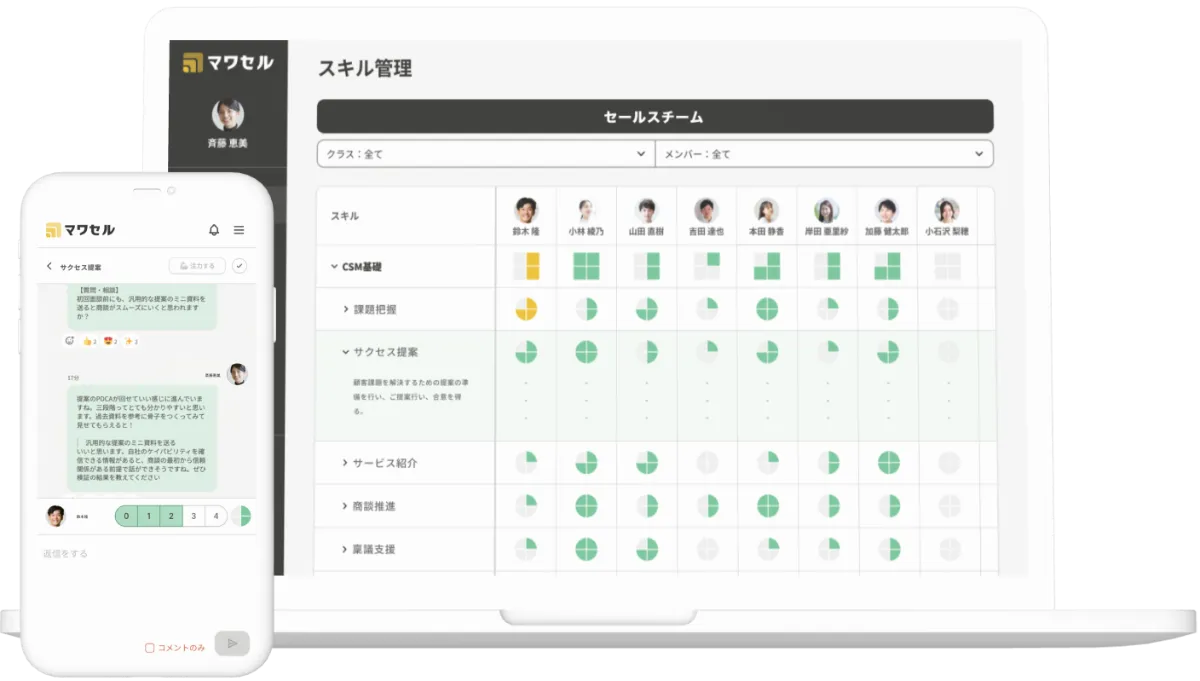 スキル管理デバイス連携